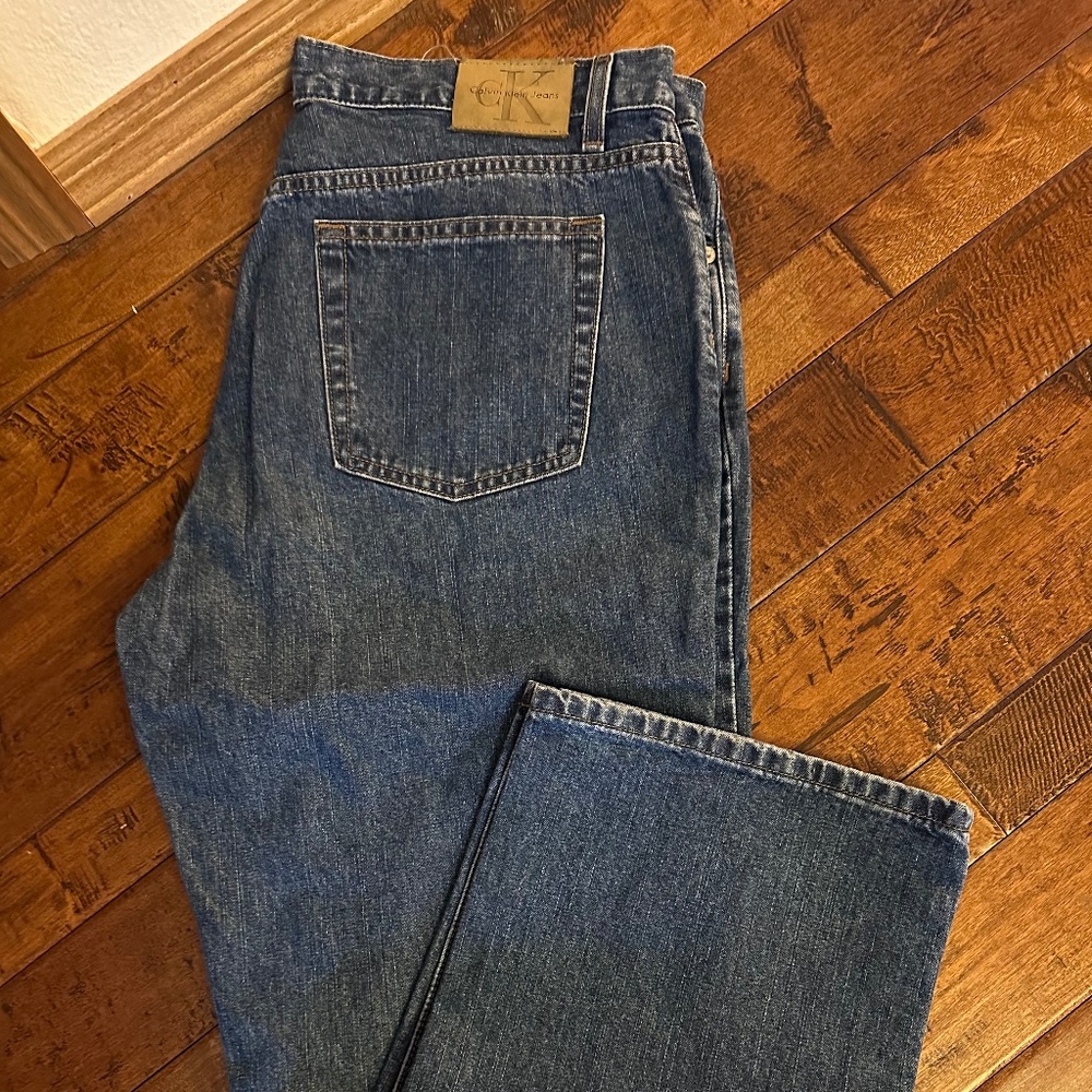 Calvin Klein Bootcut Blue Jeans.  Size 16.